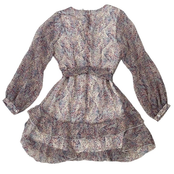 A Love Like You South Moon Under Floral Ruffle Waist Tie Long Sleeve Dress - Picture 14 of 15